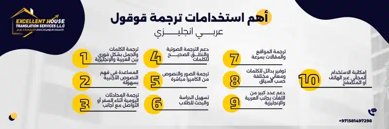 ترجمة قوقول عربي انجليزي