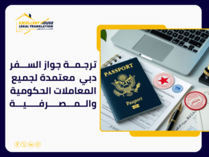 ترجمة جواز السفر دبي
