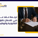 ترجمة عقد عمل دبي