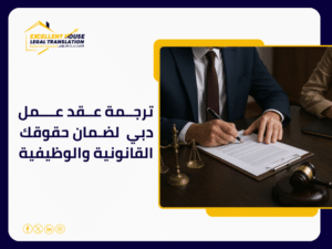 ترجمة عقد عمل دبي