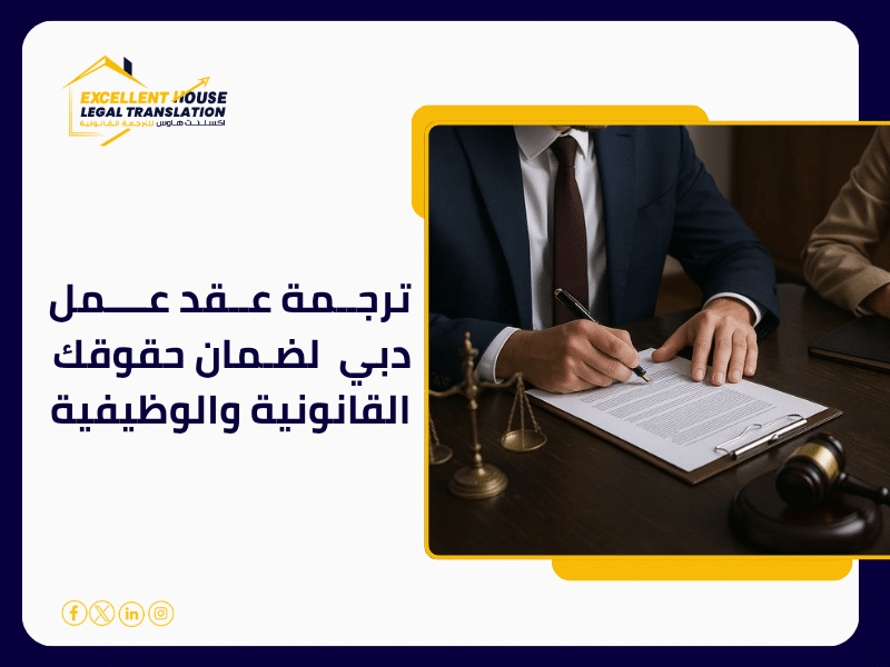 ترجمة عقد عمل دبي