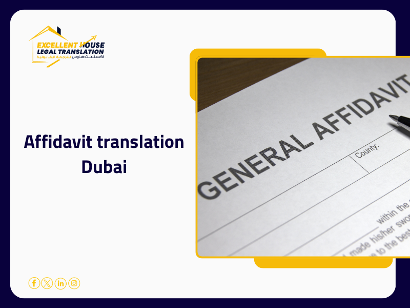 affidavit translation Dubai