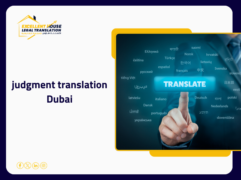 judgment translation Dubai