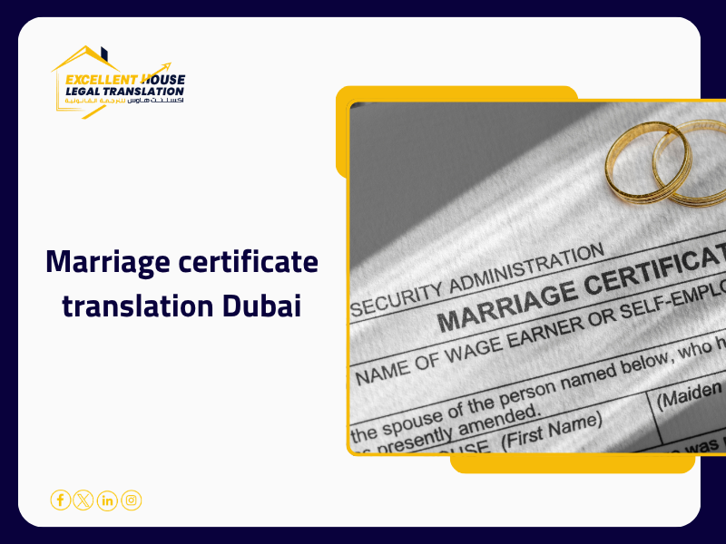 marriage certificate translation Dubai